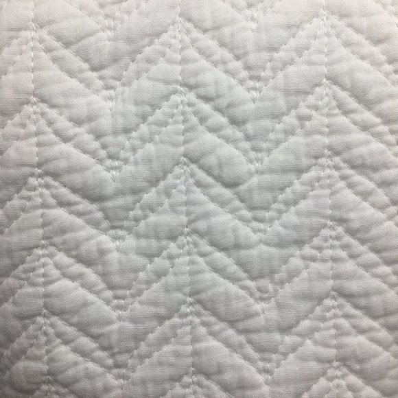 3pc J Joie Home White FULL/QUEEN Quilt Sham Bedding Set Cotton Cottage Farmhouse - Picture 5 of 6